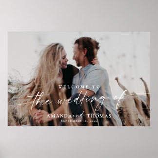 Affiche de bienvenue Mariage photo