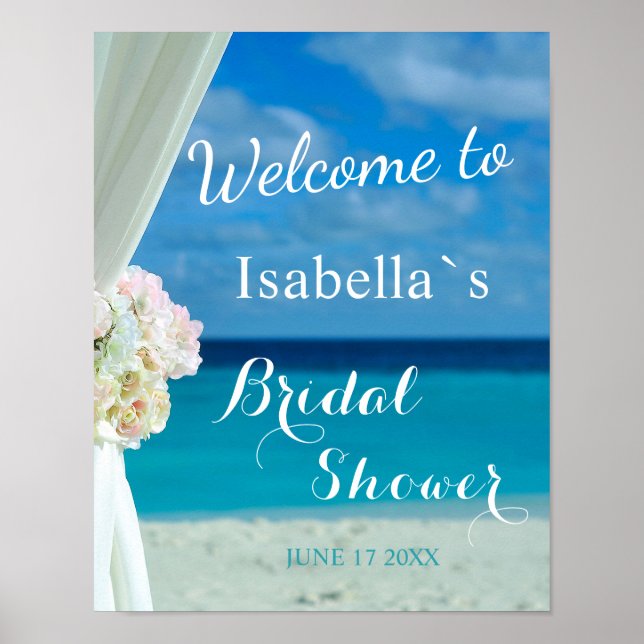 Affiche de bienvenue | Ocean Beach Summer Fête des (Devant)