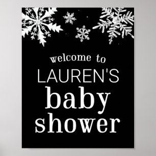 Affiche de bienvenue personnalisée du Baby shower 