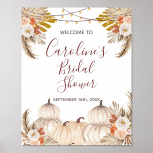 Affiche de bienvenue pour Baby Shower Rustique sur