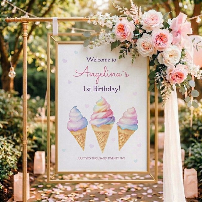 Affiche de bienvenue pour fête d'anniversaire. (Créateur téléchargé)