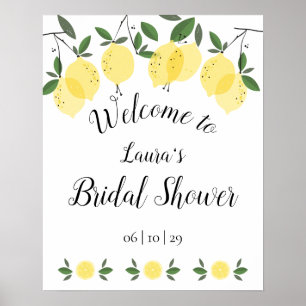 Affiche de bienvenue pour la baby shower de mariag