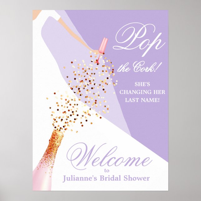 Affiche de bienvenue pour la fête de mariage en no (Devant)