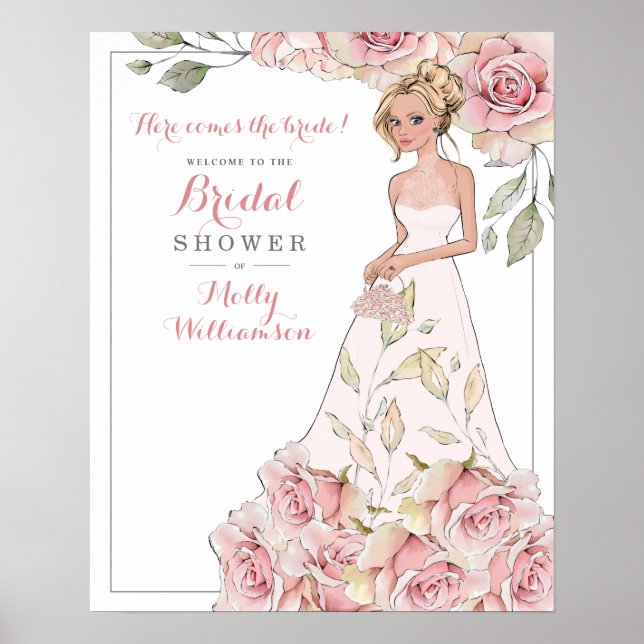 Affiche de bienvenue pour la fête prénuptiale de l (Devant)