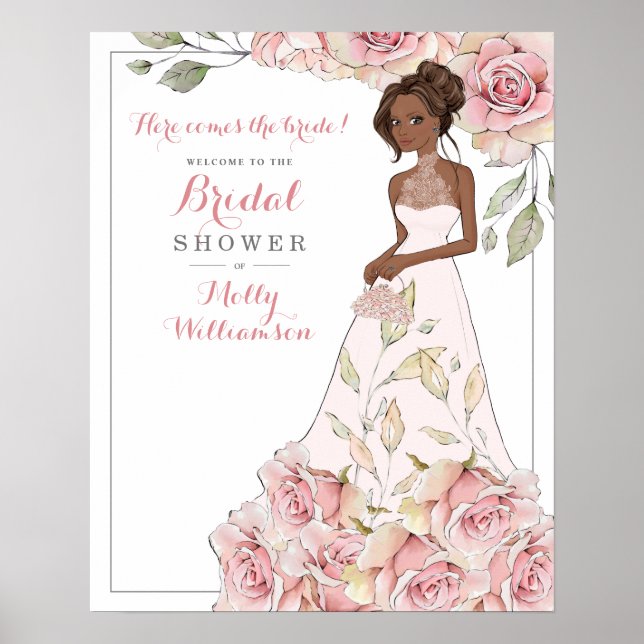 Affiche de bienvenue pour la fête prénuptiale de l (Devant)