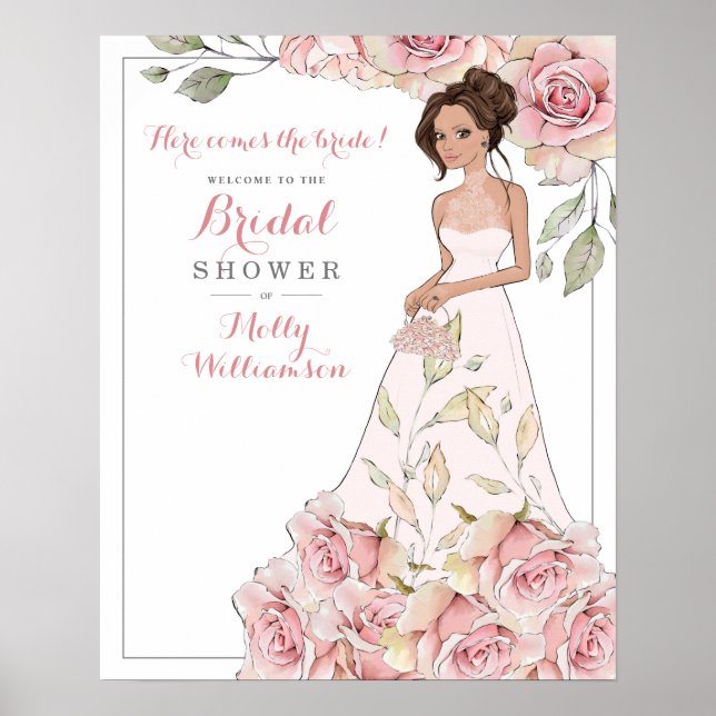 Affiche de bienvenue pour la fête prénuptiale de l (Devant)