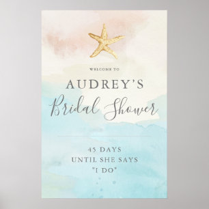 Affiche de bienvenue pour une baby shower sur le t