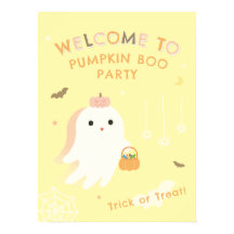 Affiche de bienvenue pour une fête d'Halloween ave