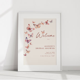 Affiche de bienvenue pour une soirée de mariage bo