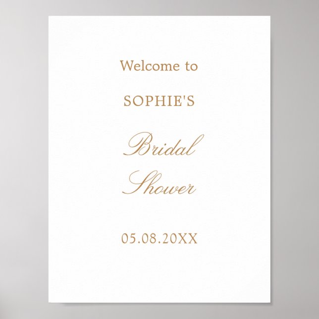 Affiche de bienvenue pour une soirée de mariage Go (Devant)