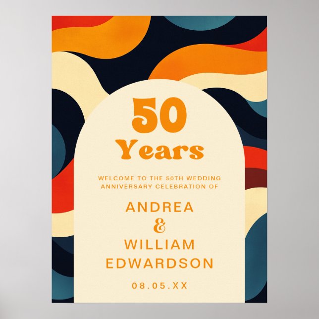 Affiche de bienvenue super du 50e anniversaire du  (Devant)