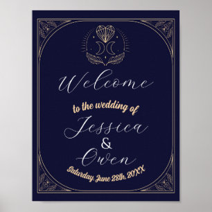 Affiche de bienvenue Tarot Coeurs Mariages Crystal