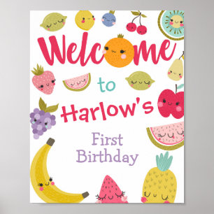 Affiche de bienvenue Tuttifrutti