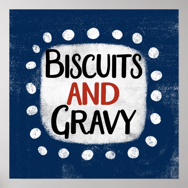Affiche de biscuits et de sauce Wall Art (Devant)