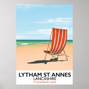 Affiche de bord de la mer de St Annes Lancashire