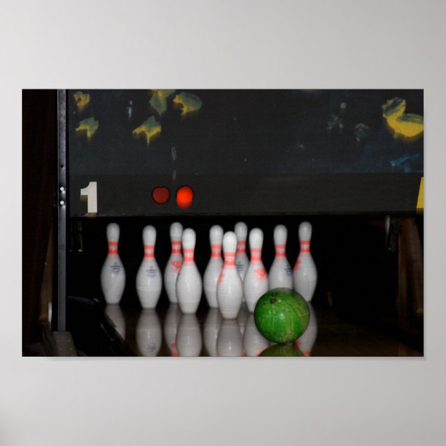 Affiche de bowling (Devant)