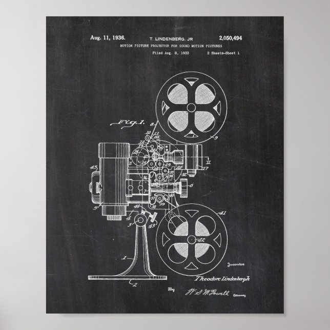 Affiche de brevet du projecteur vidéo (Devant)