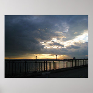 Affiche de Brooklyn New York de pont de Verrazano
