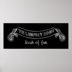 Affiche de buanderie