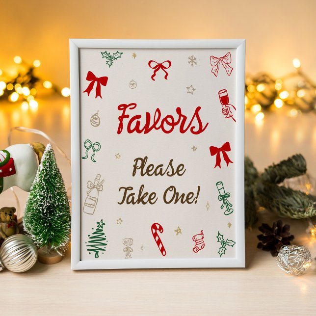Affiche de cadeau de fête de fiançailles de Noël (Créateur téléchargé)