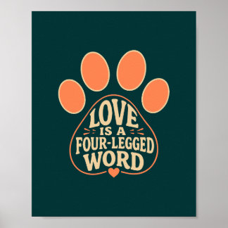 Affiche de cadeau de typographie d'empreinte de pa