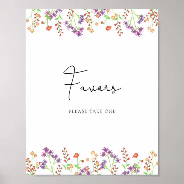 Affiche de cadeaux de fleurs sauvages (Devant)