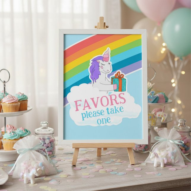 Affiche de cadeaux licorne mignonne pour anniversa (Créateur téléchargé)