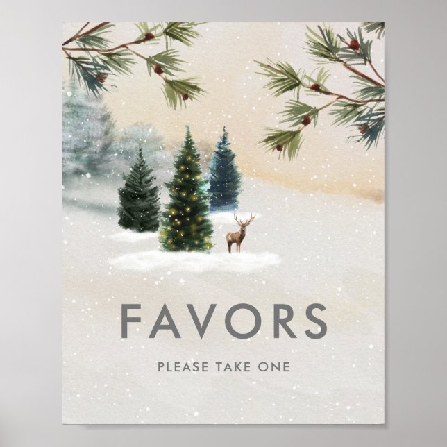 Affiche de cadeaux pour une fête de fiançailles en (Devant)