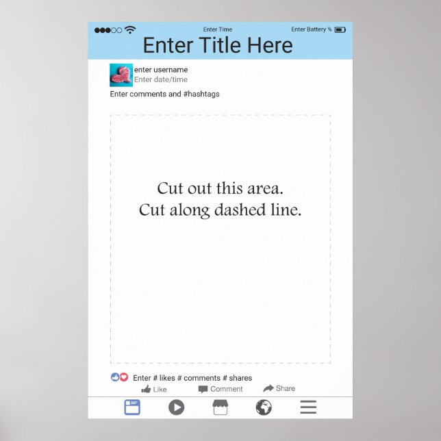 Affiche de cadre d'accessoires de Photomaton pour  (Devant)