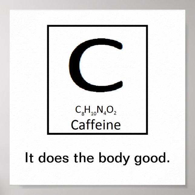 Affiche de caféine (Devant)