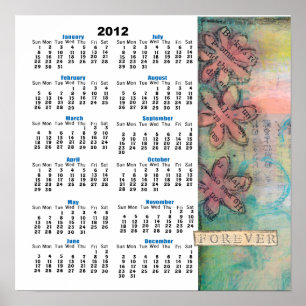 Affiche de calendrier mural 2012 Forever