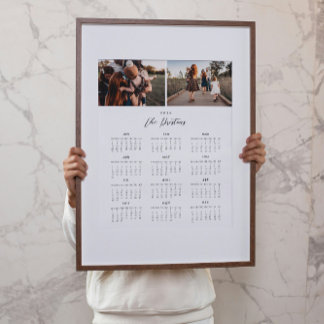 Affiche de calendrier photo 2025