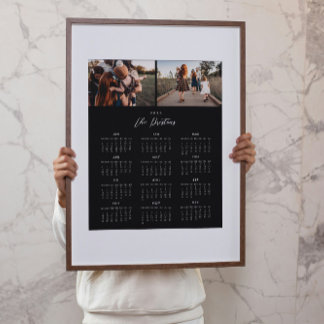 Affiche de calendrier photo 2025