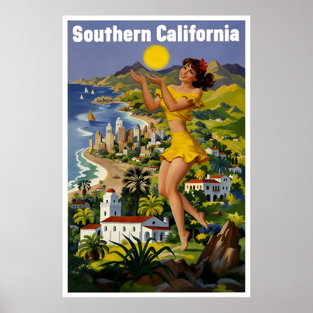 affiche de Californie du Sud (Devant)