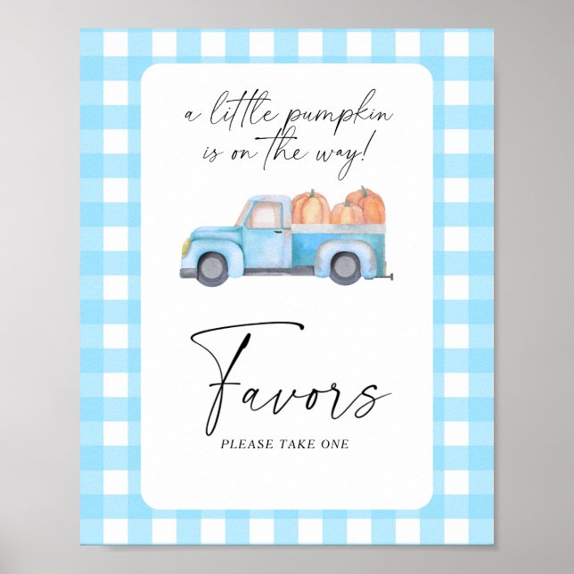 Affiche de camion de citrouilles - Favoris (Devant)