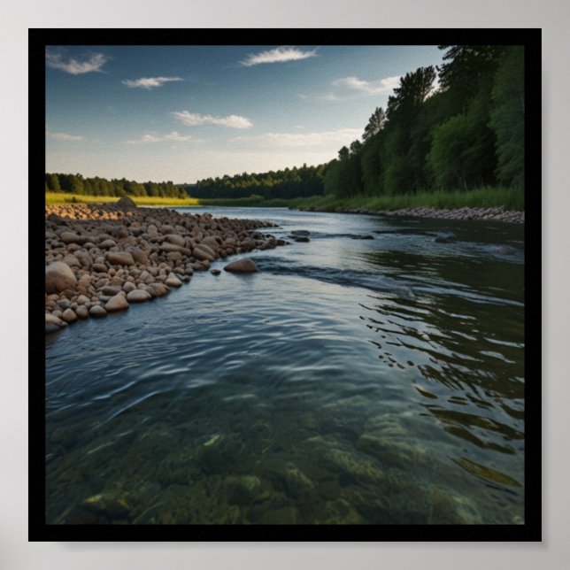 Affiche de Campagne de Rivière Paisible (Devant)