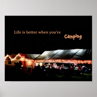 Affiche de camping