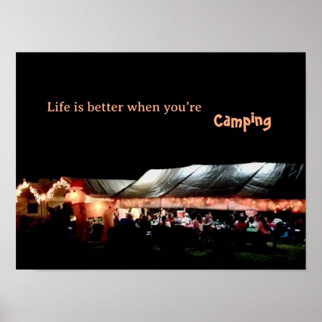Affiche de camping (Devant)
