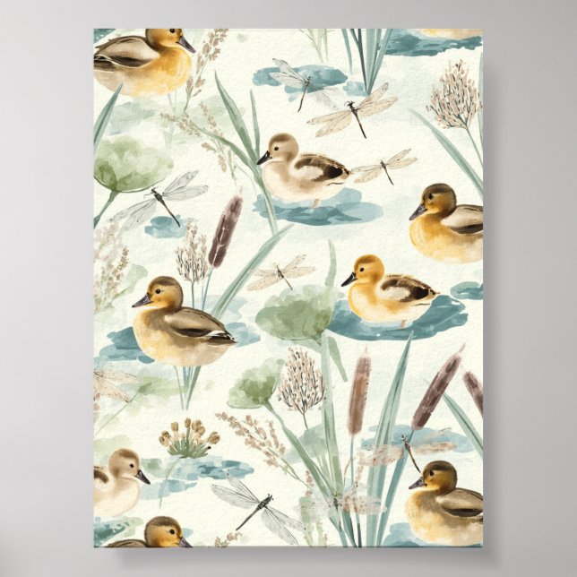 Affiche de canard pour mur, décoration de chambre  (Devant)