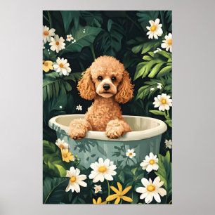 Affiche de Caniche dans la Baignoire, Affiche de C