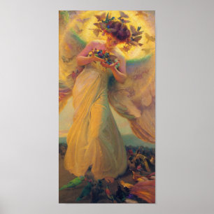 Affiche de carte de l'ange CC0432 de Franz Dvorak