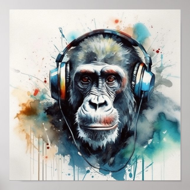 Affiche de casque Gorilla Music Factory (Devant)