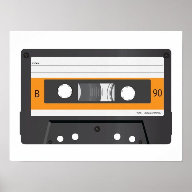 Affiche de cassette compacte. (Devant)
