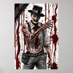 Affiche de Cauchemar d'Horreur - Art Mural d'Hallo