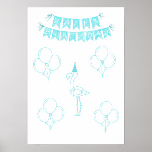 Affiche de célébration d'anniversaire