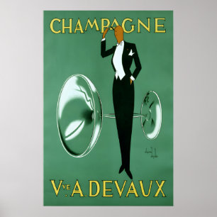 Affiche de Champagne Vintage