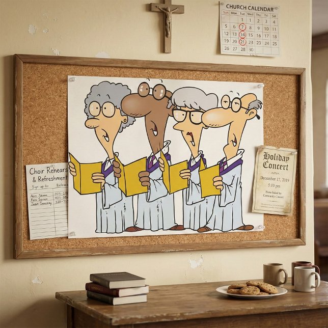 Affiche de chant de la chorale de l'église (Créateur téléchargé)