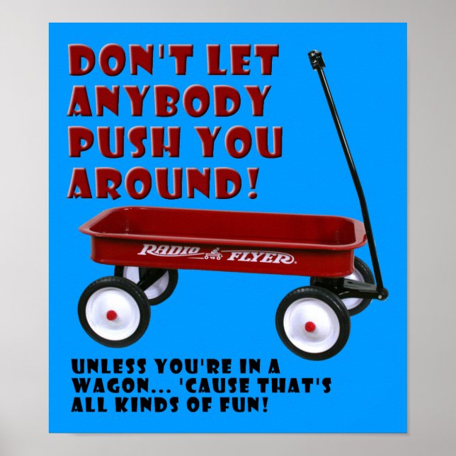 Affiche de chariot poussant (Devant)