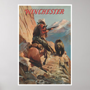Affiche de chasse vintage western sports mur