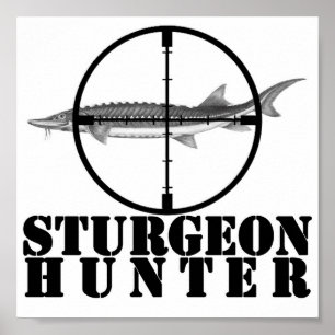 Affiche de chasseur d'esturgeon